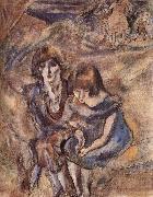 Jules Pascin Lucy and Aiermina USA oil painting artist